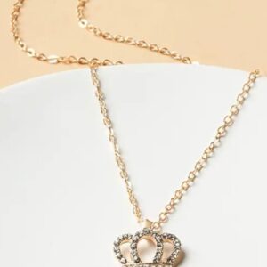 Royalty Chain Crown Gold Diamante