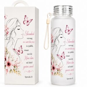 9. Glass Water Bottle Proverbs 31