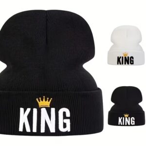 King Knit Hat Black
